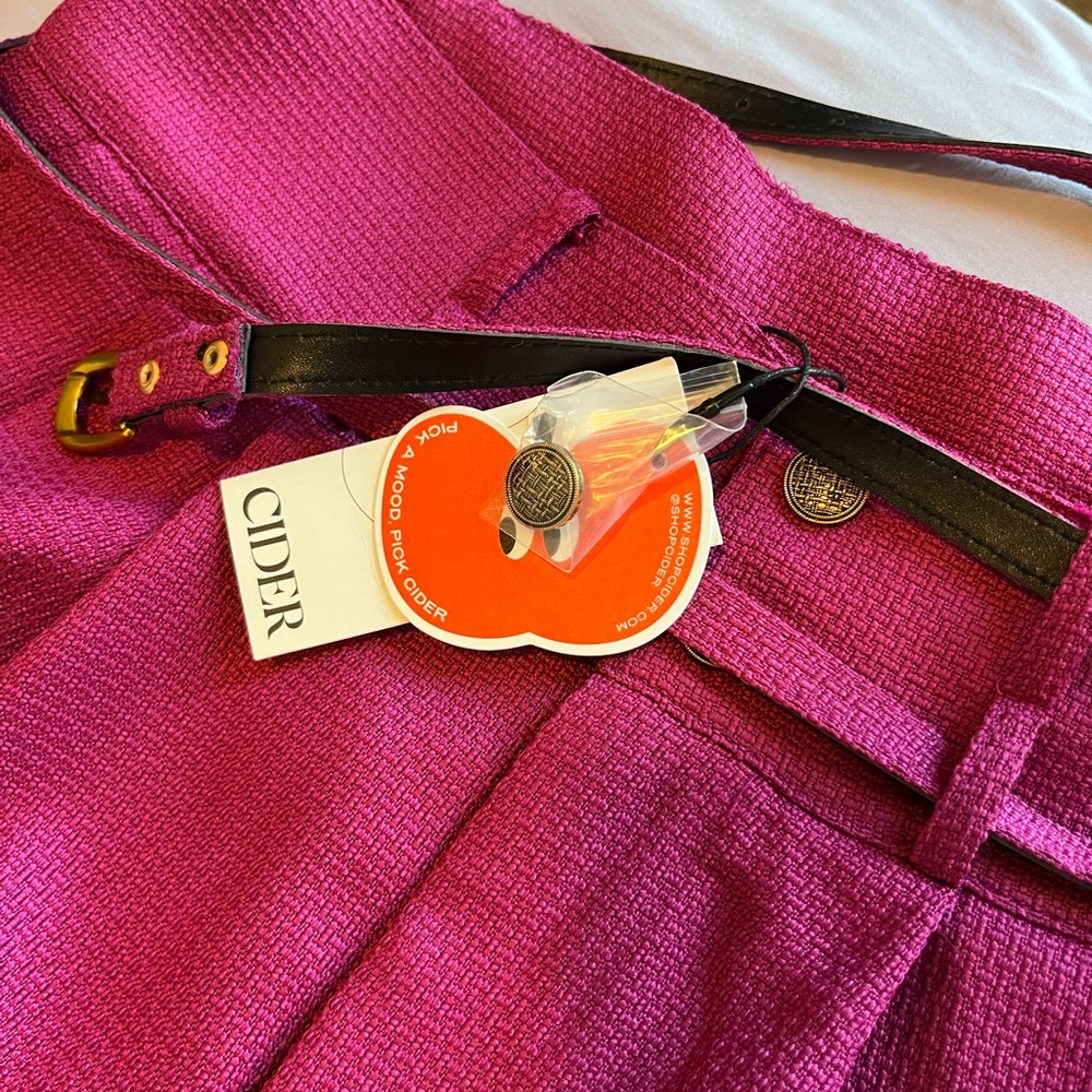 XL pink tweed Cider pants, never worn